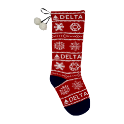 Delta Snowflakes Holiday Stocking / Thumbnail