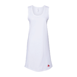 White Sleeveless Dress - Women's Cut Thumbnail