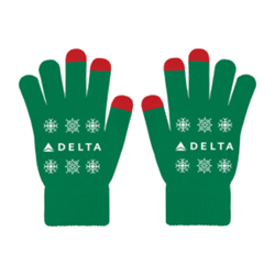 Green Holiday Touchscreen Gloves Thumbnail