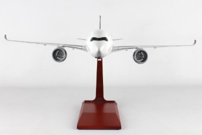 Skymarks Delta A350 1/100 W/Wood Stand & Gear