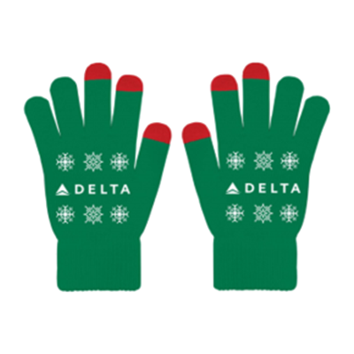 Green Holiday Touchscreen Gloves