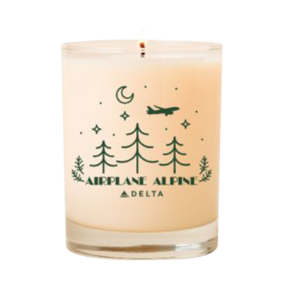 Green Airplane Alipine Candle
