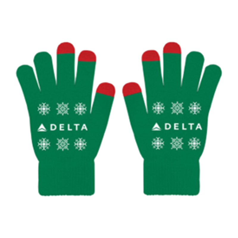 Green Holiday Touchscreen Gloves